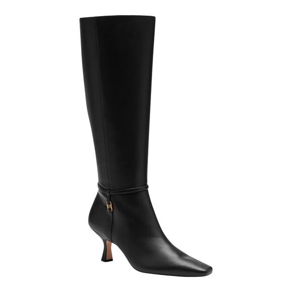 Coach Women's Raquel Leather Boots Black Size 11 - Picture 1 of 5